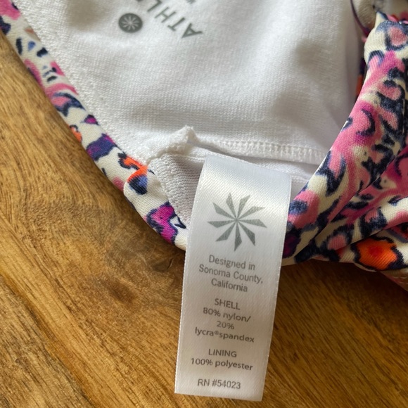 Athleta Multi-Color Bikini Top NWOT Small - Picture 3 of 5